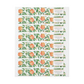 Citrus Sinaasappels Houtskool Zwart Vrijgezellenfe (Vel)