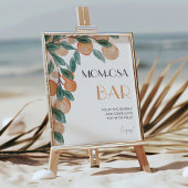 Citrus Sinaasappels Mom-osa Bar Baby shower Teken Poster