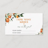 Citrus sinaasappels raden hoeveel kisses bruids sp informatiekaartje (Voorkant)
