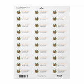 Citrus Sinaasappels Return Address Etiket (Full Sheet)