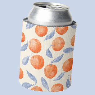 Citrus Sinaasappels Waterverf Patroon Blikjeskoeler