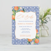 Citrus Sinensis Sinaasappels Positano Blue Baby sh Kaart (Staand voorkant)