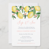 Citrus Sip en zie Baby Girl Party ontmoeten Kaart (Voorkant)