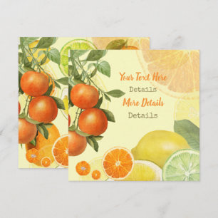  Citrus slaat de datum op Feestdagenkaart