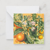 Citrus slaat de datum op Notitiekaartje (Achterkant)