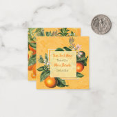 Citrus slaat de datum op Notitiekaartje (Voorkant / Achterkant in situ)