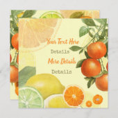 Citrus slaat de datum op Save The Date (Voorkant / Achterkant)