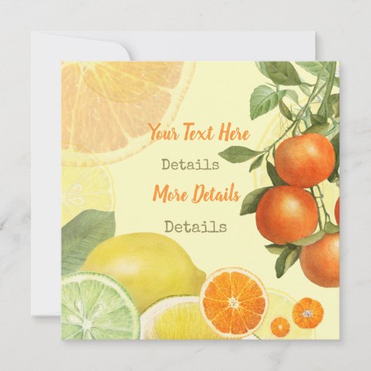 Citrus slaat de datum op Save The Date (Voorkant)