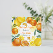  Citrus slaat de datum op Save The Date (Staand voorkant)