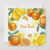  Citrus slaat de datum op Save The Date (Achterkant)