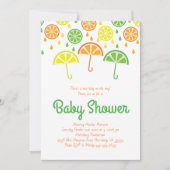 Citrus Slice Baby shower Sprinkle Lemon Limoen Kaart (Voorkant)