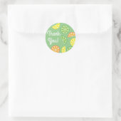 Citrus Slice Fruit 1st Birthday Hartelijk dank Ronde Sticker (Tas)