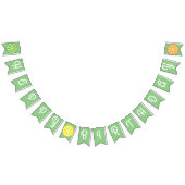 Citrus Slice Fruit Happy Birthday Bunting Banner (Alle)