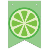 Citrus Slice Fruit Happy Birthday Bunting Banner (Eerste vlag)