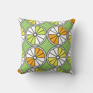 Citrus Slice Fruit, Zomer Naadloos. Kussen