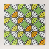 Citrus Slice Fruit, Zomer Naadloos. Legpuzzel (Horizontaal)
