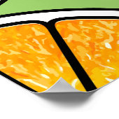 Citrus Slice Fruit, Zomer Naadloos. Poster (Hoek)
