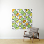 Citrus Slice Fruit, Zomer Naadloos. Wandkleed (In Situ (horizontaal))