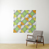Citrus Slice Fruit, Zomer Naadloos. Wandkleed (In situ)