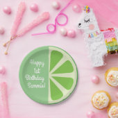 Citrus Slice Kind Birthday Papieren Bordje (Feest)