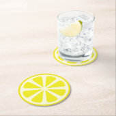 Citrus Slice Kind Birthday Summer Ronde Kartonnen Onderzetter (Insitu)