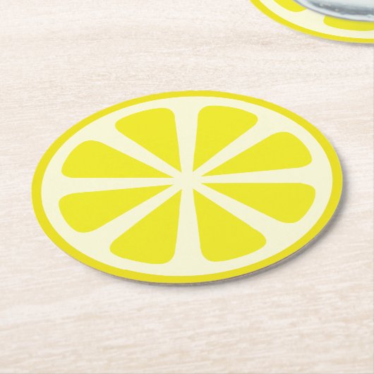 Citrus Slice Kind Birthday Summer Ronde Kartonnen Onderzetter (Gebogen)