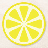 Citrus Slice Kind Birthday Summer Ronde Kartonnen Onderzetter (Voorkant)