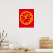 Citrus Slice Orange Poster (Keuken)