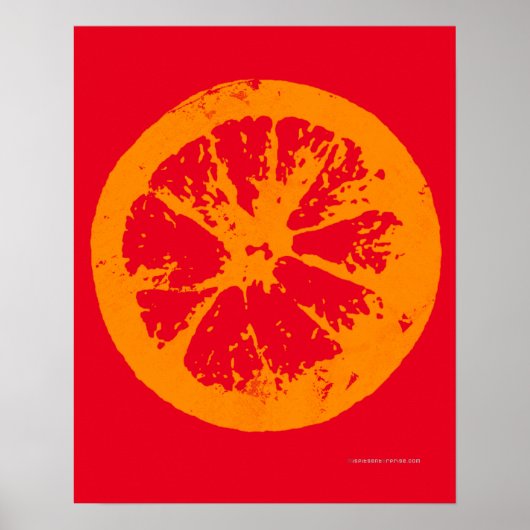 Citrus Slice Orange Poster (Voorkant)