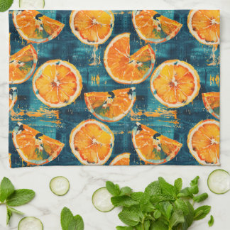 Citrus Slice Pattern Keukenhanddoek