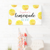 Citrus Slice Pattern Lemonade Stand Kinder Spandoek (Insitu)