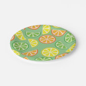Citrus Slice verjaardagsfeestje Papieren Bordje (Gekanteld)