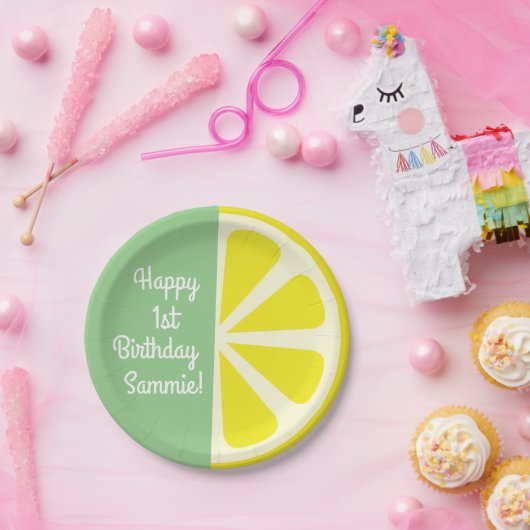 Citrus Slice verjaardagsfeestje Papieren Bordje (Feest)