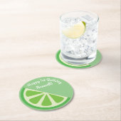 Citrus Slice verjaardagsfeestje Ronde Kartonnen Onderzetter (Insitu)
