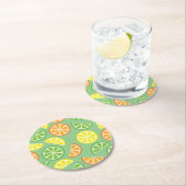 Citrus Slice verjaardagsfeestje Ronde Kartonnen Onderzetter (Insitu)