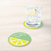 Citrus Slice verjaardagsfeestje Ronde Kartonnen Onderzetter (Insitu)