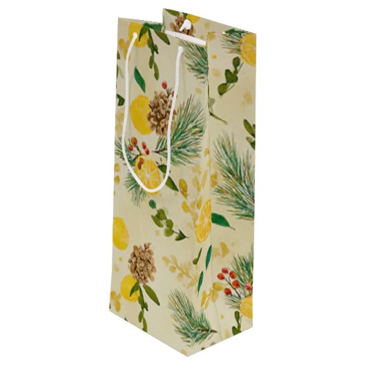 citrus slice wijn cadeautas (Achterkant Gekanteld)