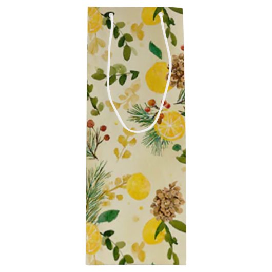 citrus slice wijn cadeautas (Voorkant)