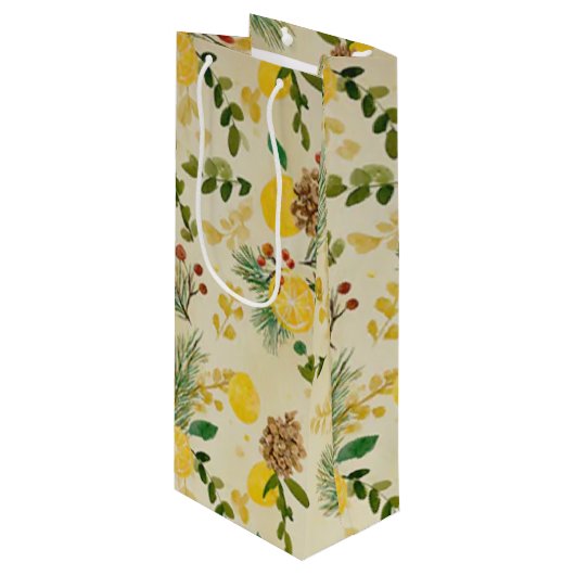 citrus slice wijn cadeautas (Voorkant Gekanteld)