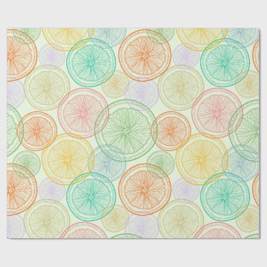 Citrus Slices Cadeaupapier (Vlak)
