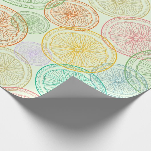 Citrus Slices Cadeaupapier (Hoek)