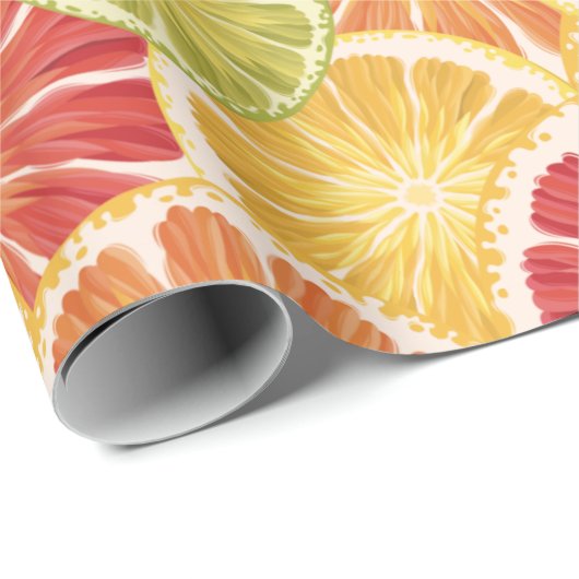 Citrus Slices Cadeaupapier (Rol Hoek)