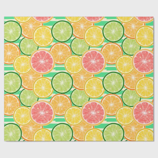 Citrus Slices Cadeaupapier (Vlak)