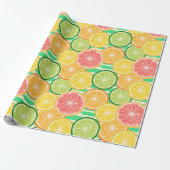 Citrus Slices Cadeaupapier (Uitgerold)