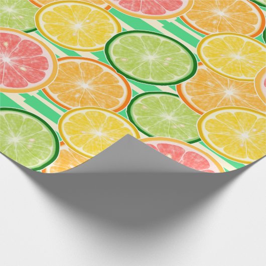 Citrus Slices Cadeaupapier (Hoek)