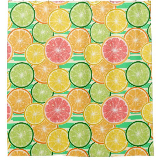 Citrus Slices Douchegordijn (Voorkant)