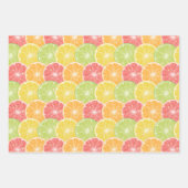 Citrus Slices en Stripes Inpakpapier Vel (Voorkant 3)