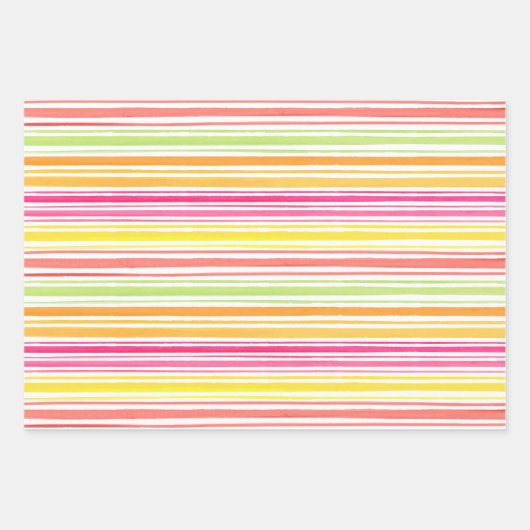 Citrus Slices en Stripes Inpakpapier Vel (Voorkant 2)