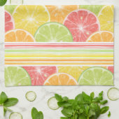 Citrus Slices en Stripes Kitchen Towel Theedoek (Gevouwen)
