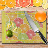 Citrus Slices en Stripes Snijplank